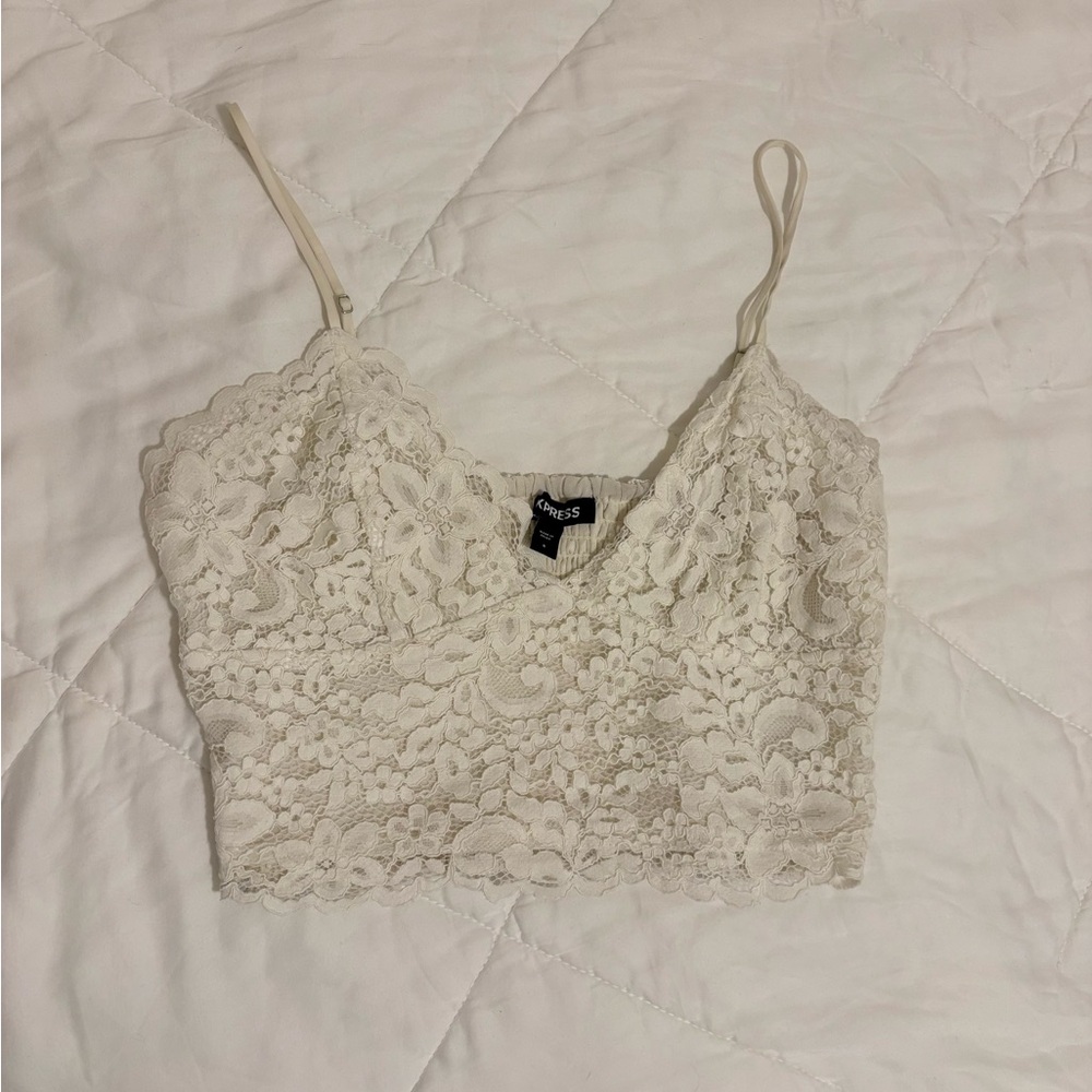 Women's Cream Lace Bralette